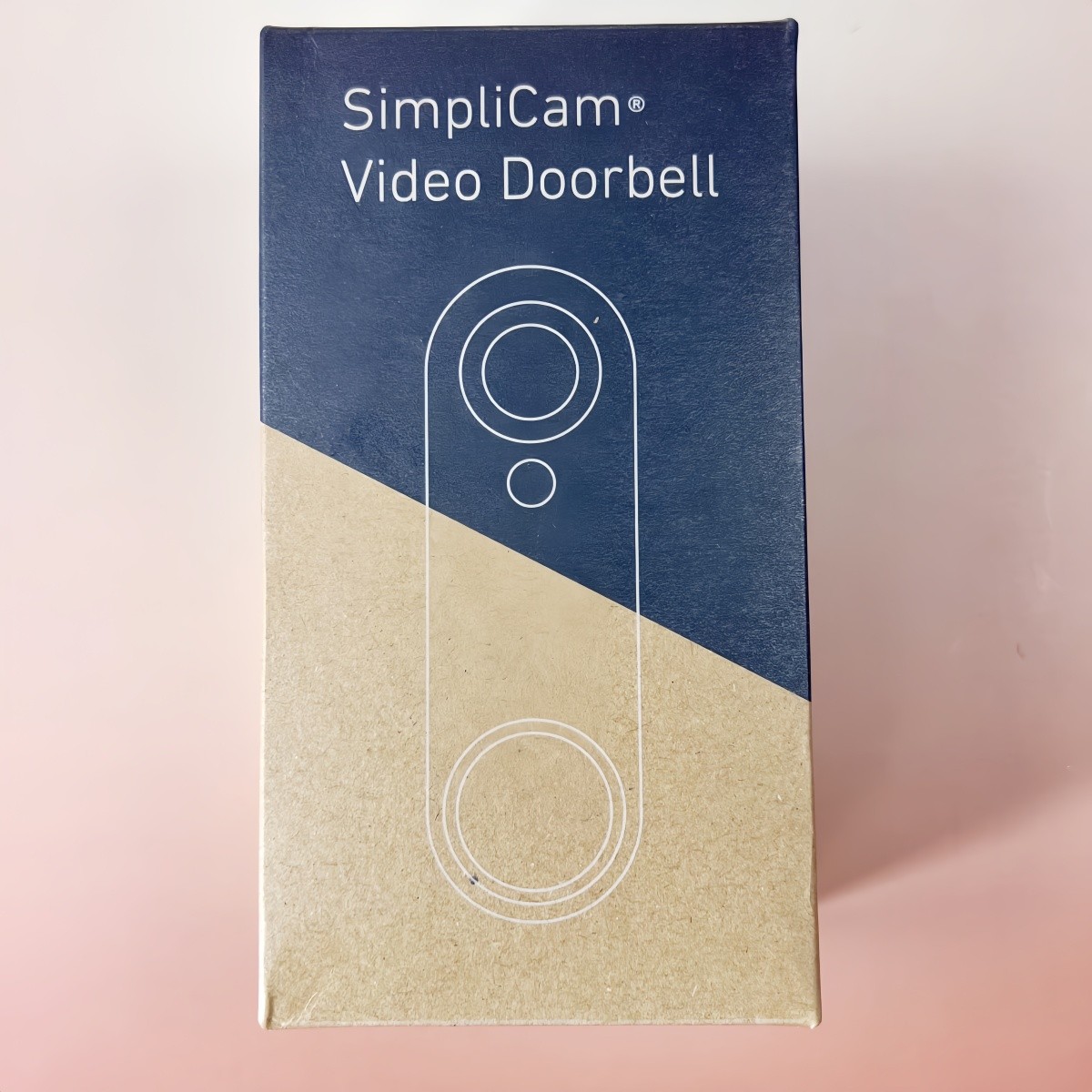 SimpliSafe Pro Smart Doorbell Home Security Wi-Fi Wired Video 1080p SSDB3 White