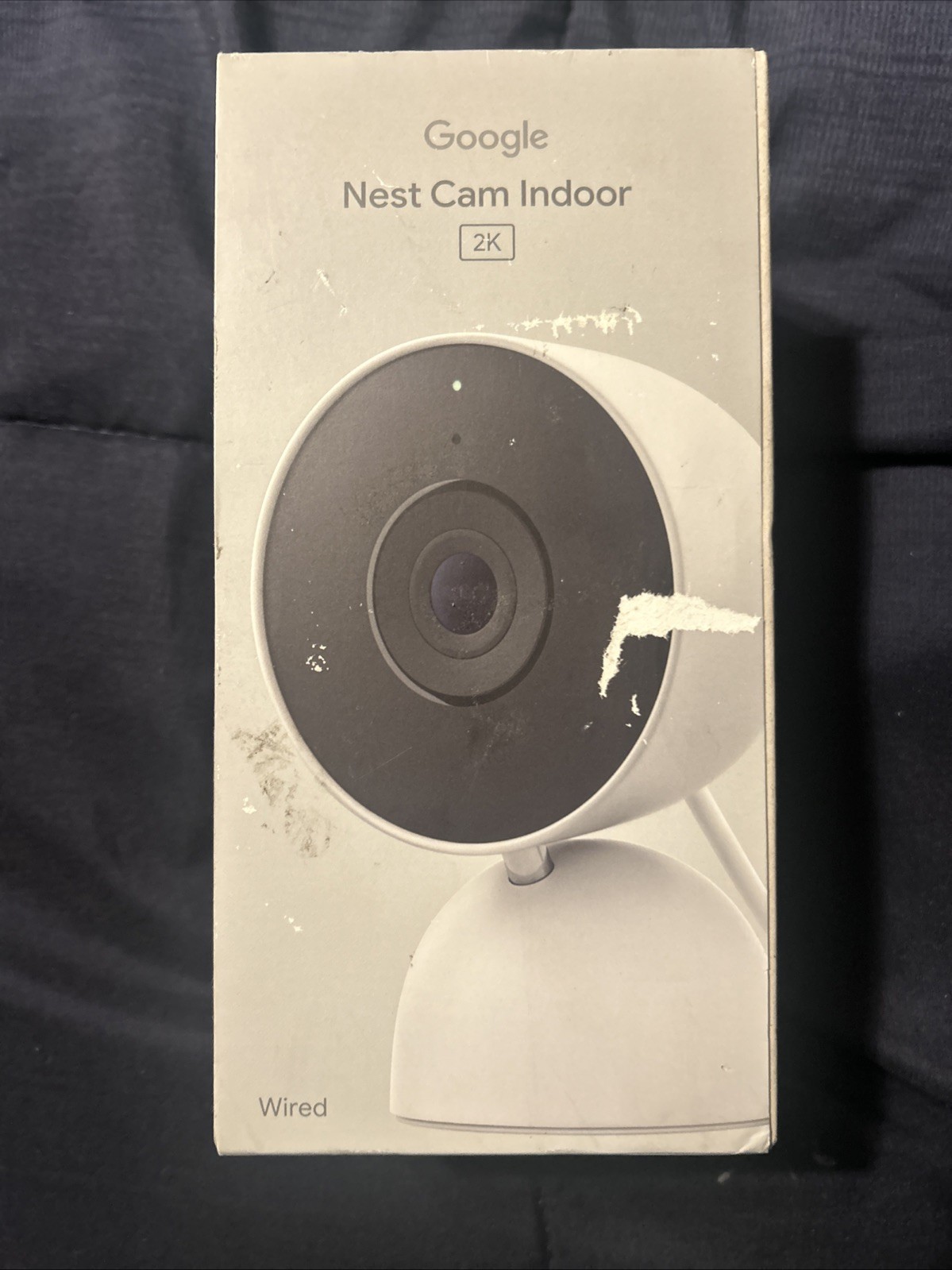 Google Nest Cam Indoor 3rd Generation Wired Security Camera 2K video Snow New