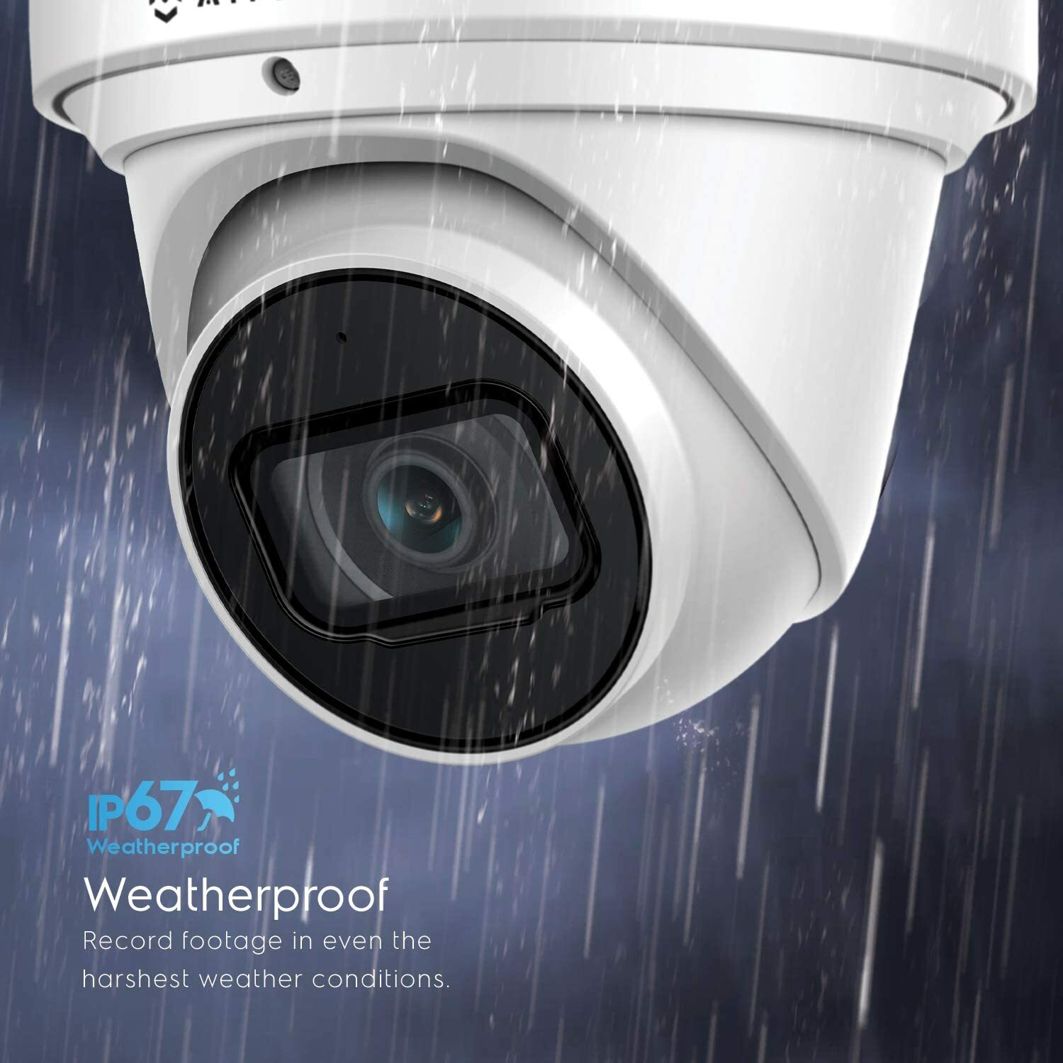 Amcrest UltraHD 4K PoE Outdoor Security IP Camera 8MP System Turret Mic Warranty