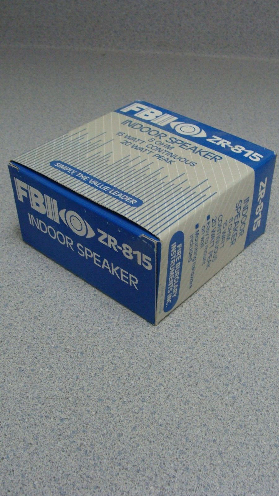 FBII ZR-815 Indoor Speaker ZR815 NEW NOS