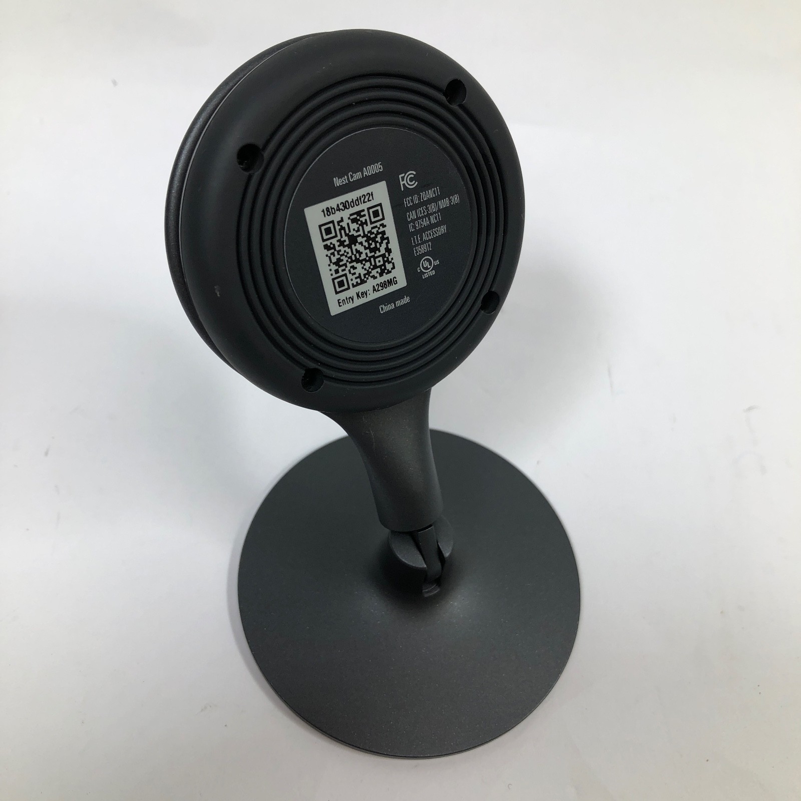 Google Nest Cam Indoor Security Camera A0005 1st Gen, Magnetic Stand