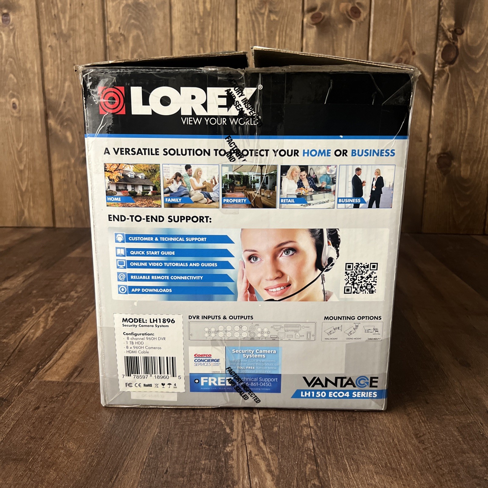 Lorex LH1896 960H 8CH DVR Surveillance Kit 1TB HDD & 8 IP66 700TV