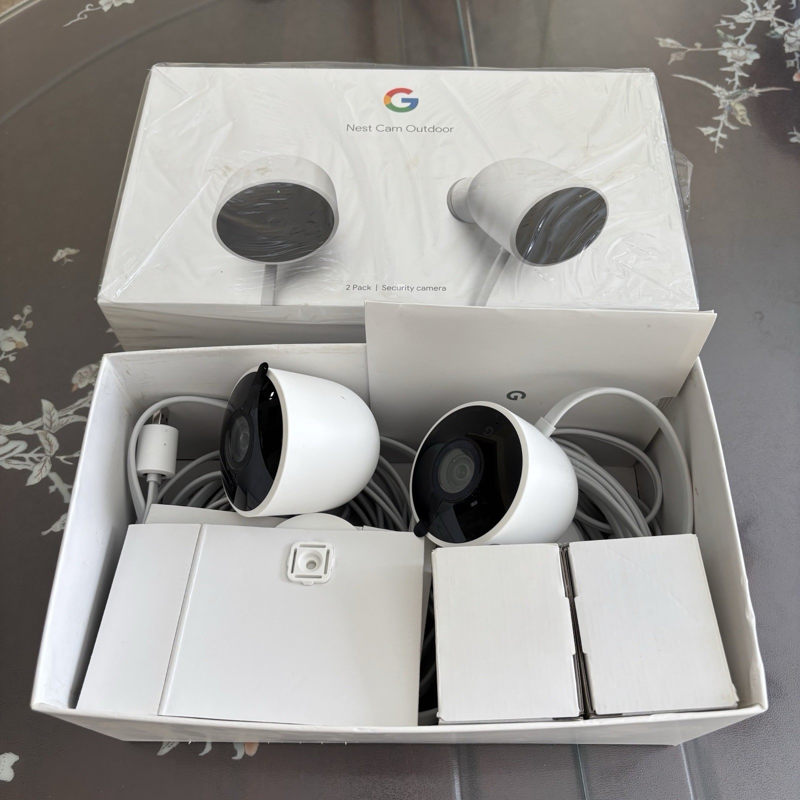 Google Nest Camera NC2400ES Outdoor Security Camera – 2 Pack- Open Box