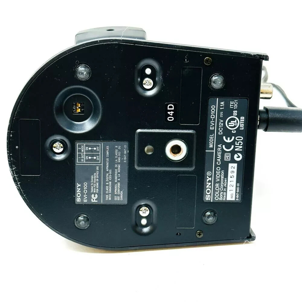 Sony EVI-D30 Pan-Tilt CCD Camera, 12x Variable Zoom f/1.8 5.4-64.8mm