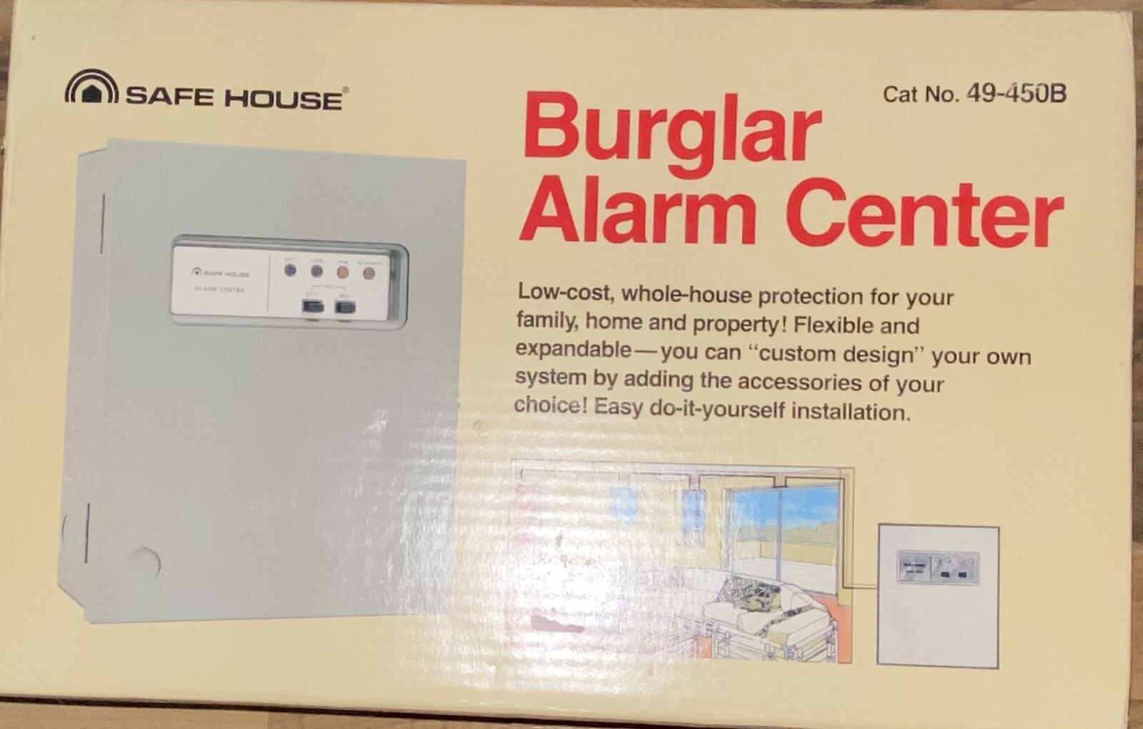 Safe House Burglar Alarm Center 49-450B New Old Stock Vintage