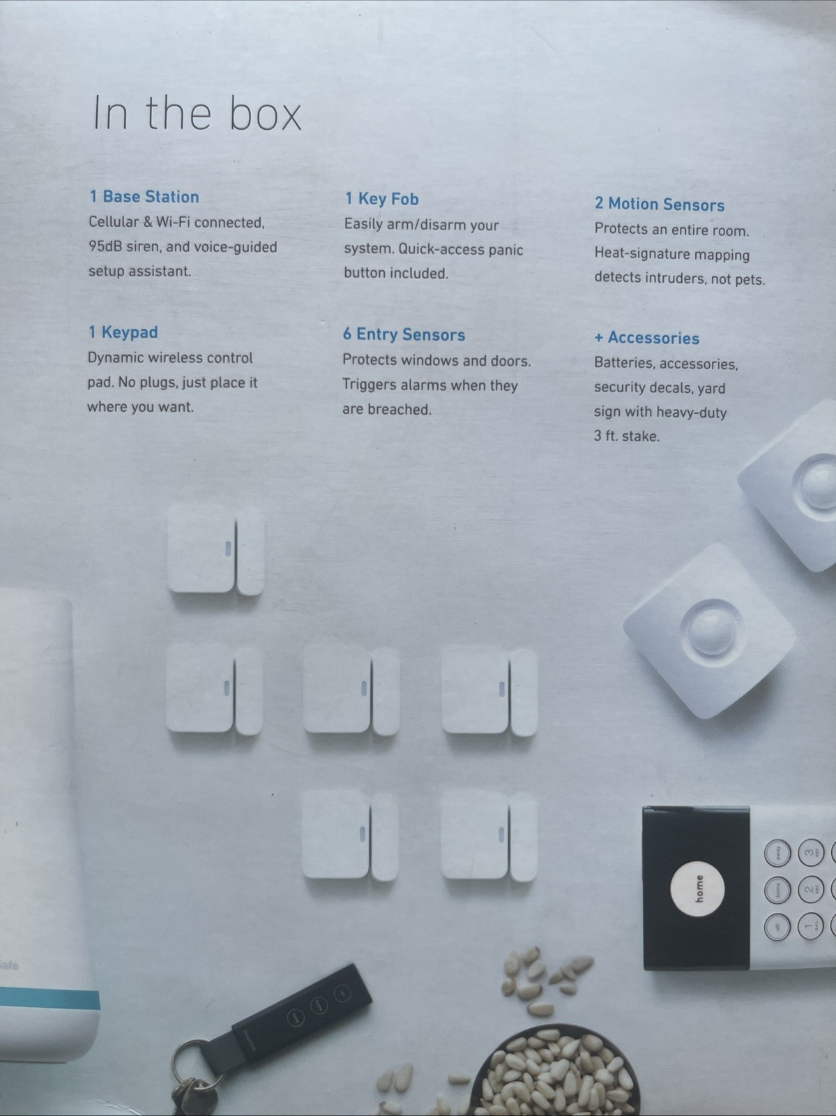 SimpliSafe Protect Home Security System White 11-piece Complete ???Openbox