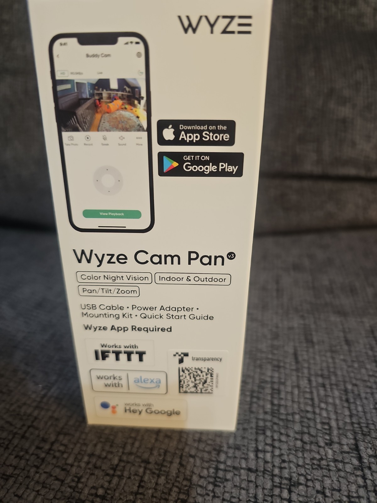 Wyze Cam Pan v3 1080p WiFi Security Camera Pan Tilt Color Night Vision NEW