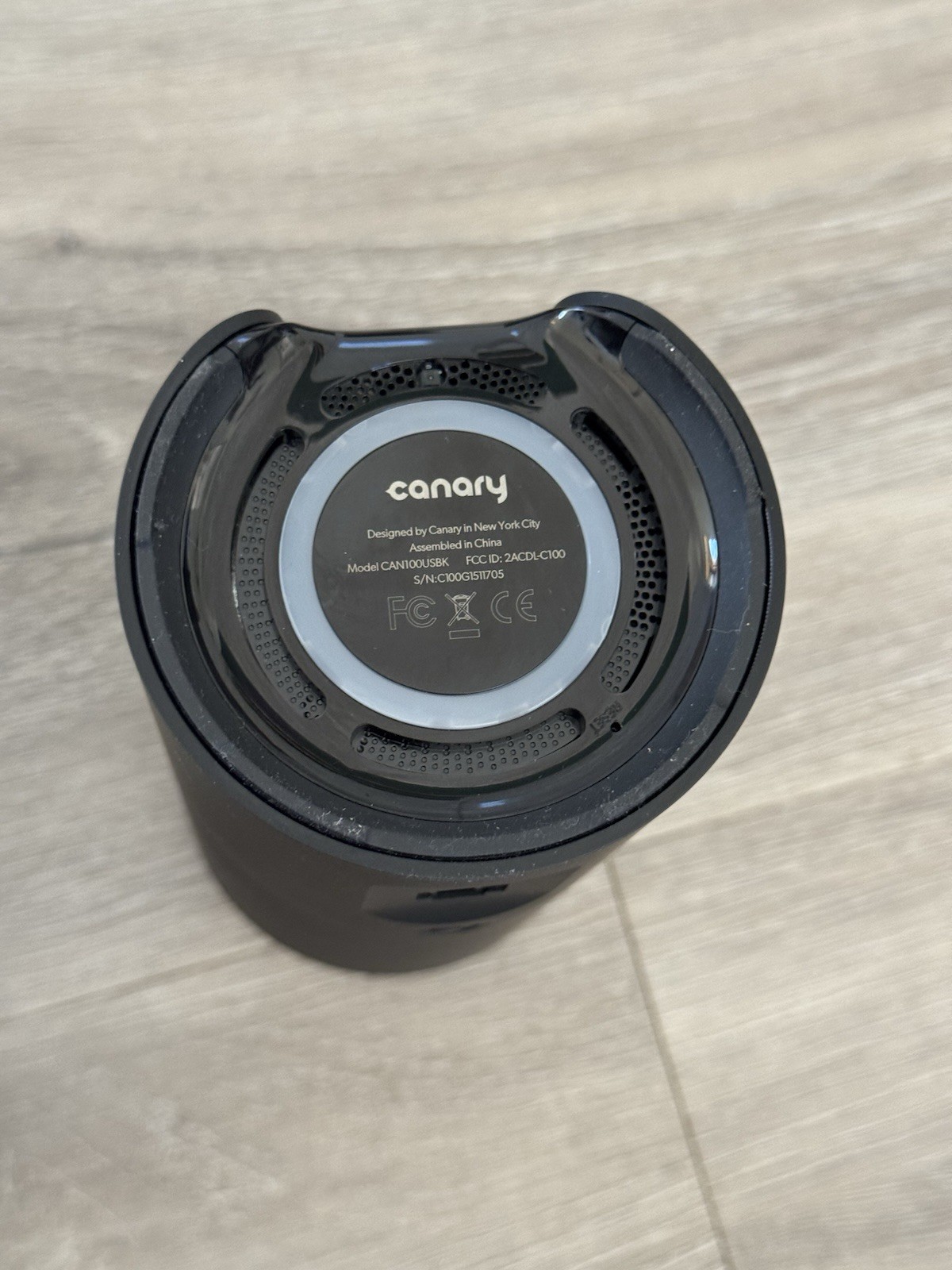 Canary CAN100USBK Black Wireless Indoor All-in-One Smart Security Camera