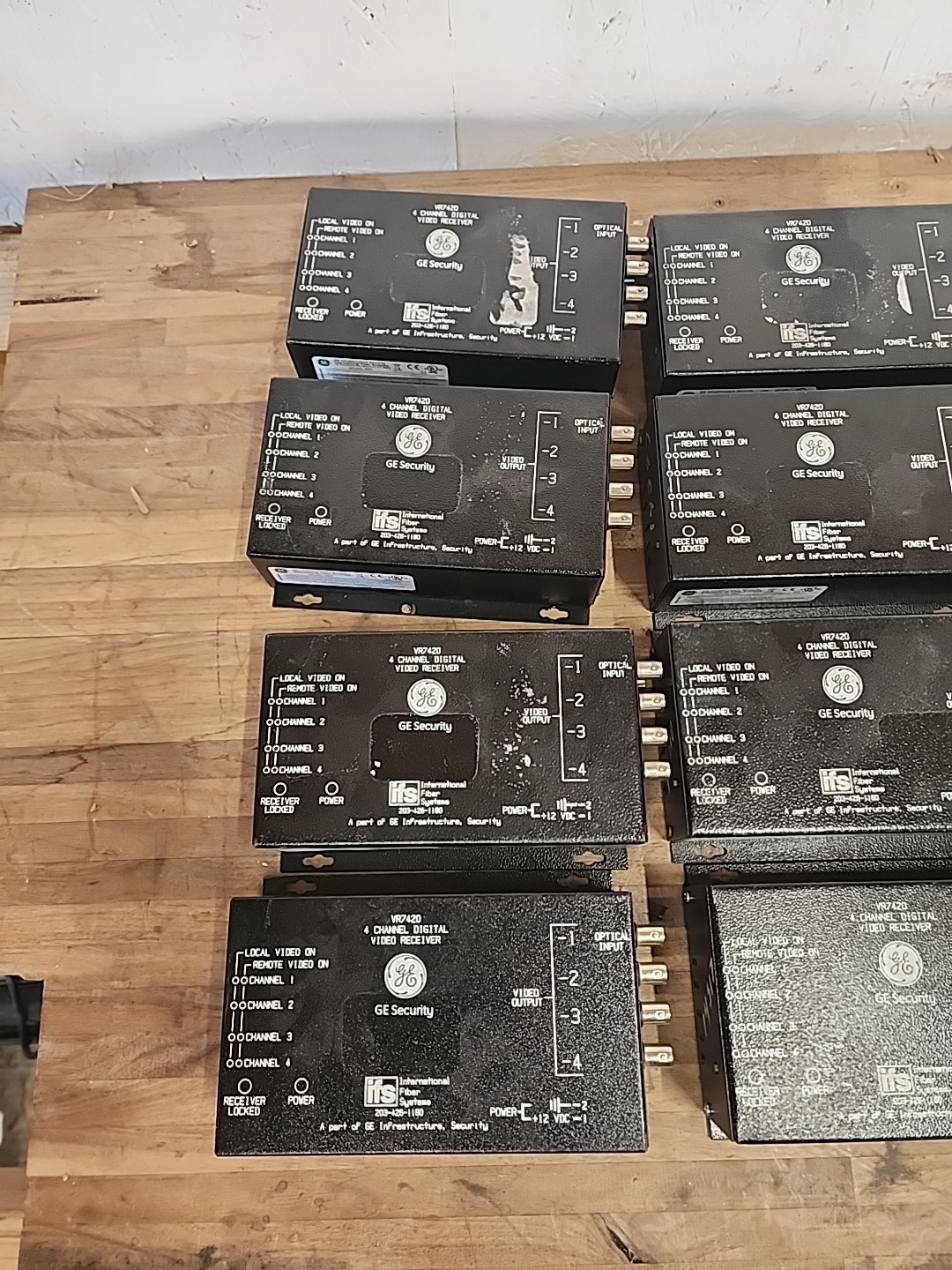 Lot Of 12- GE Security Interlogix VR7420 4 Channel Digital Video Receiver Only