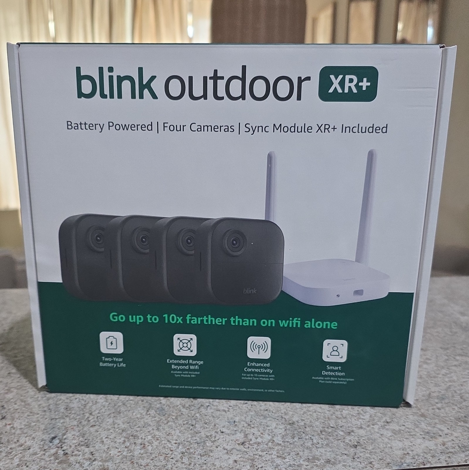Blink Outdoor XR+ 4-Camera Wireless Wi-Fi Battery Outdoor System w/ Sync Module