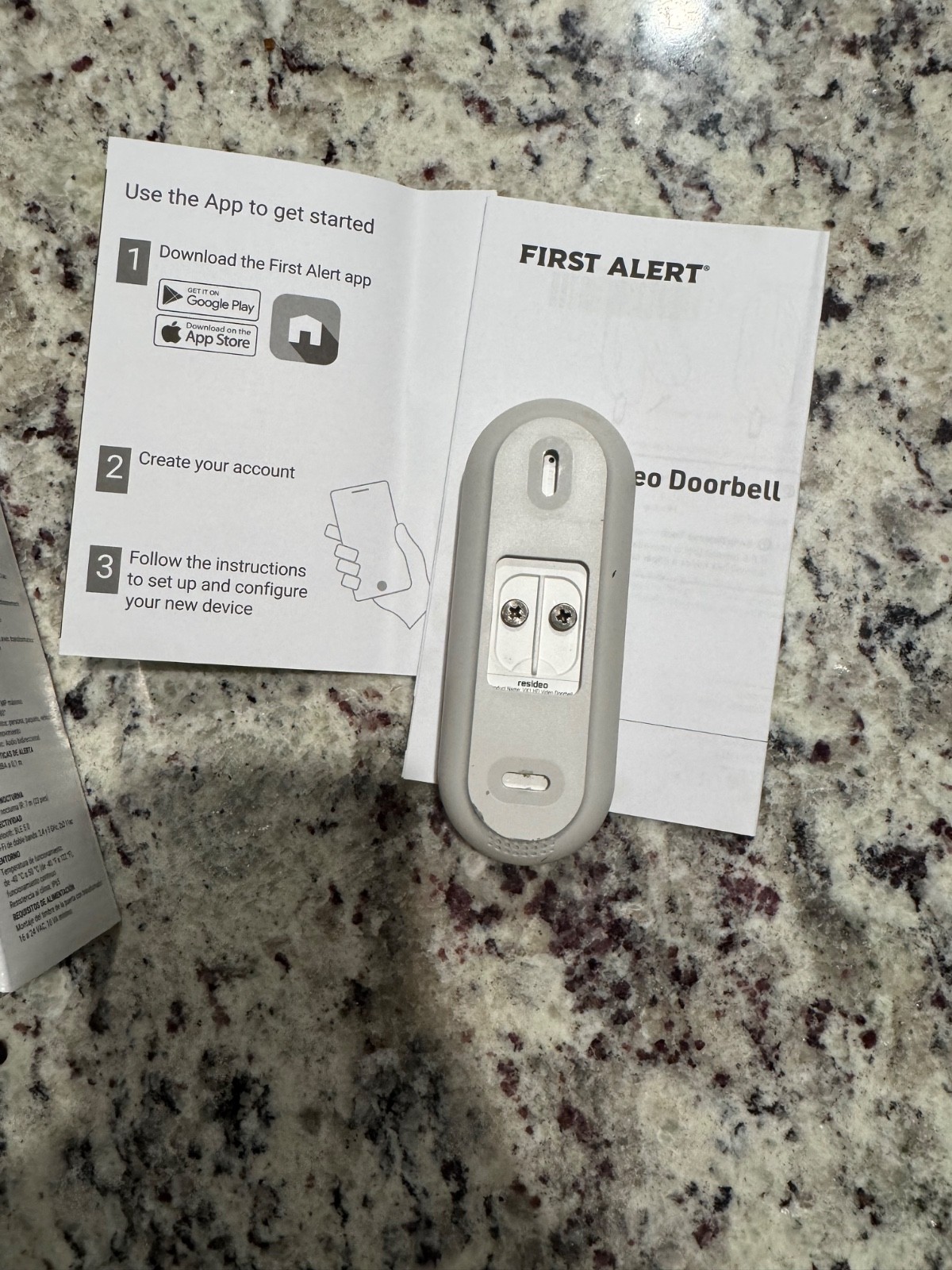 Honeywell/First Alert VX1 HD Video Doorbell