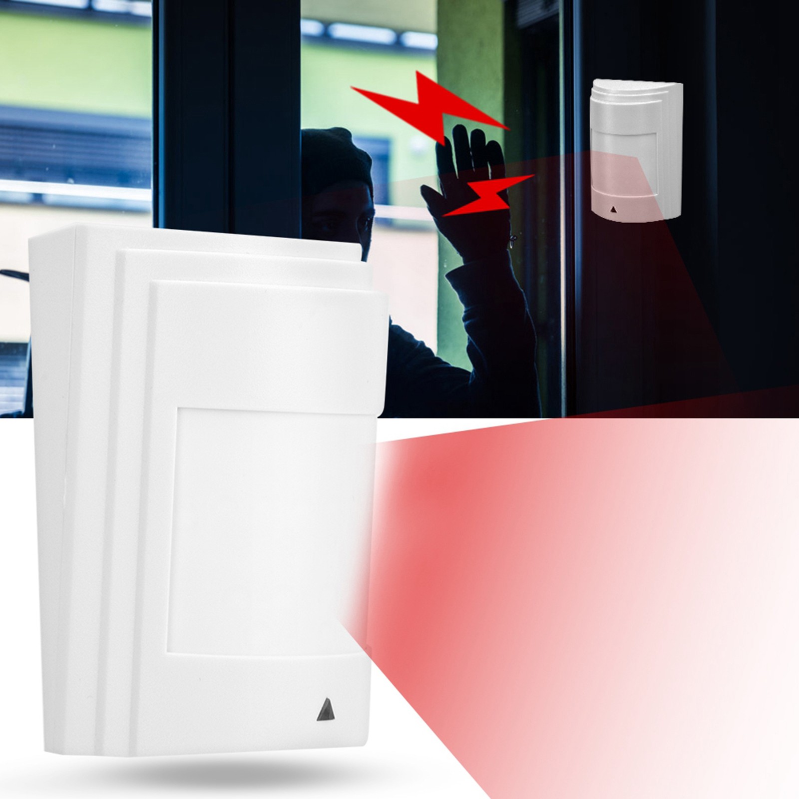 Wired Passive Infrared Motion Sensor Dual PIR Detector Warning Alarm Security
