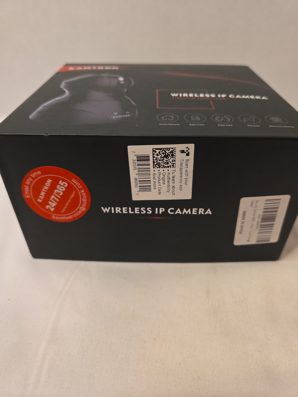 KAMTRON Wireless IP/Network Surveillance Camera 826 Wi-Fi Black Indoor 8W 5V