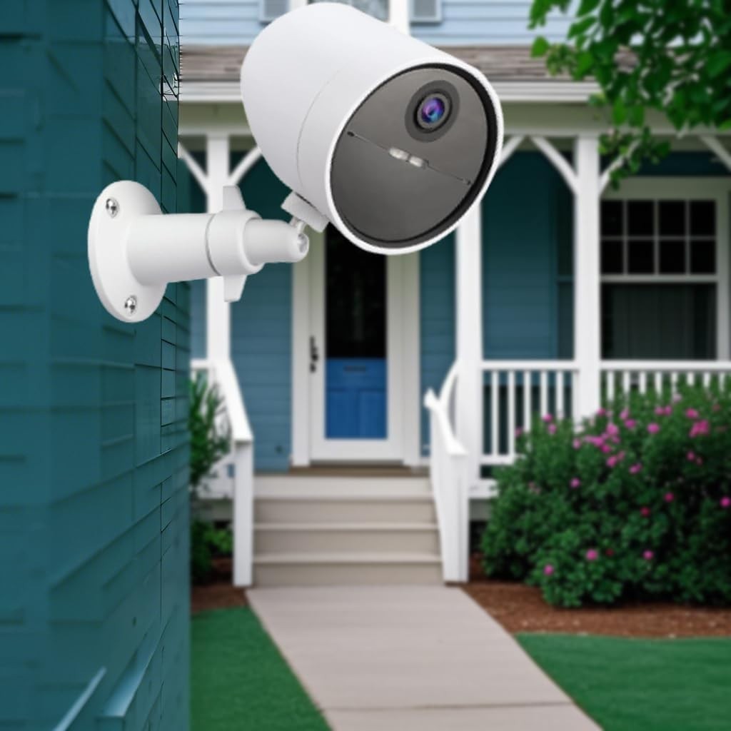 2 Pack Adjustable Wall Mounts for Arlo & Ring Cameras – Versatile Viewing Angle