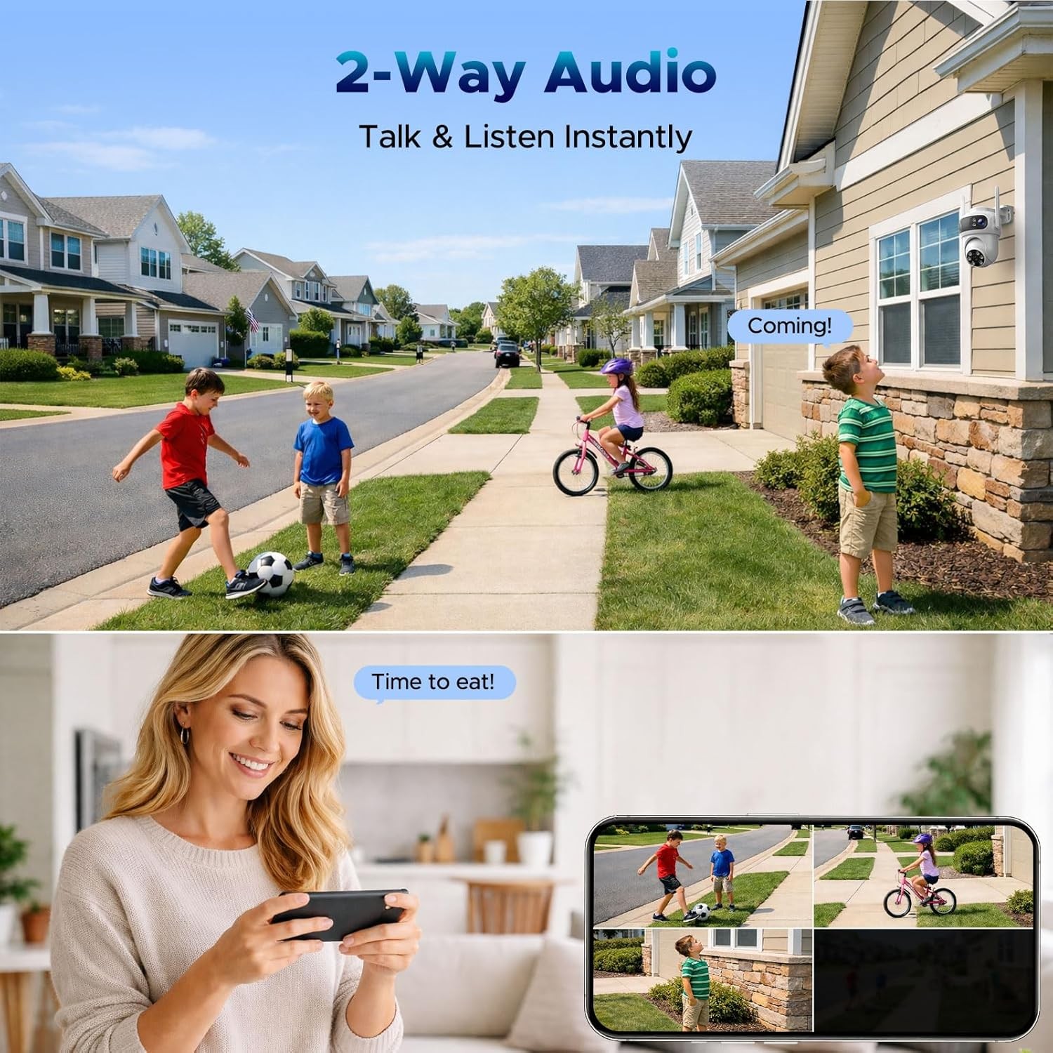 Security Camera System Wireless Outdoor 3K HD Home CCTV NVR 10CH IP66 Waterproof
