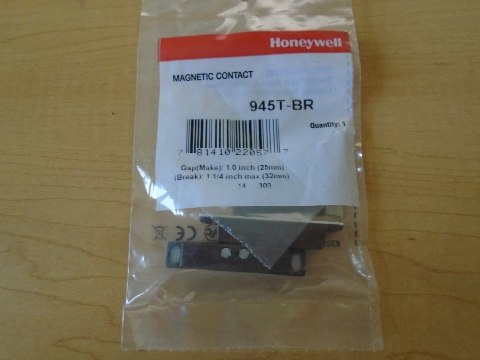 ADEMCO HONEYWELL 945T – BR MAGNETIC CONTACT 100T-BR *NEW* Shipping on first unit