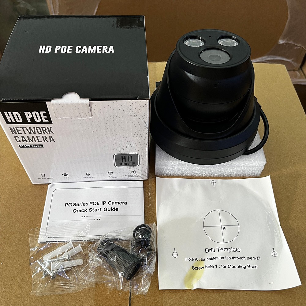 Vikylin 16CH CCTV System 5MP Full Color IP Camera Outdoor Audio 4k 16POE NVR Lot
