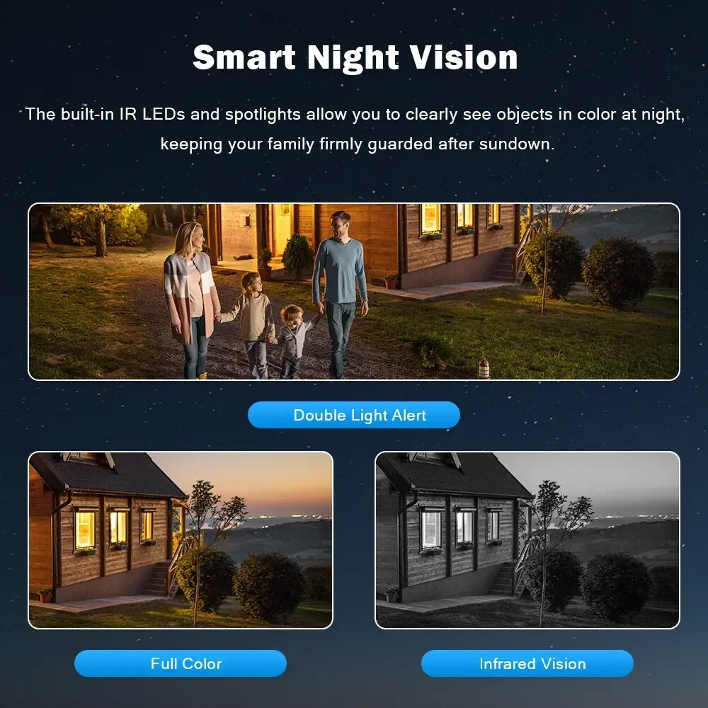 9MP 3 Lens 10X HD WiFi IP Camera Wireless Outdoor CCTV PTZ Home Security IR Cam