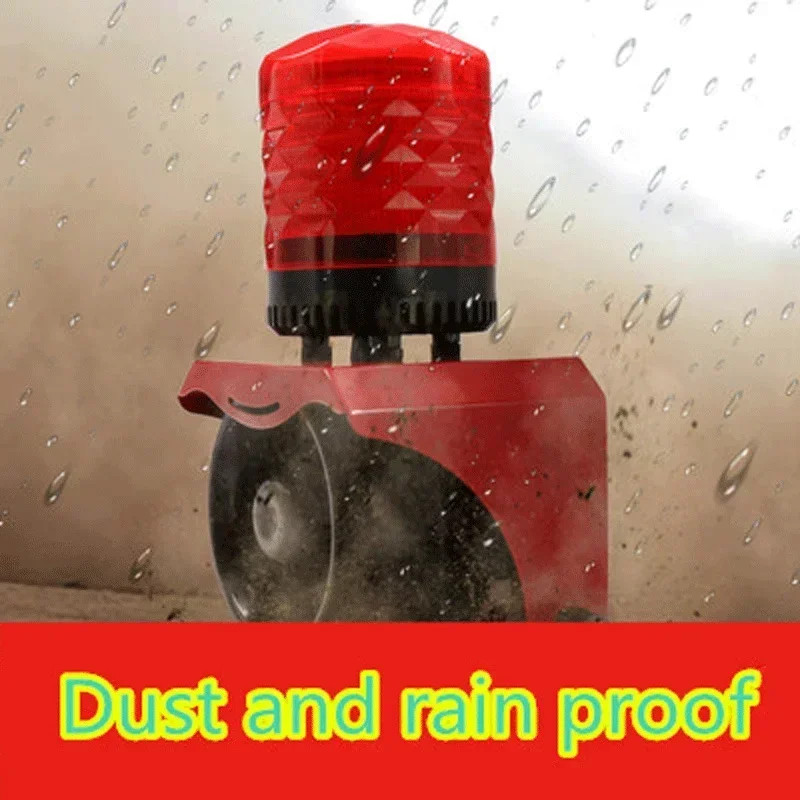 SF-513 12V 24V 220V Industrial Horn Siren Emergency Sound Light Alarm Red LED Fl