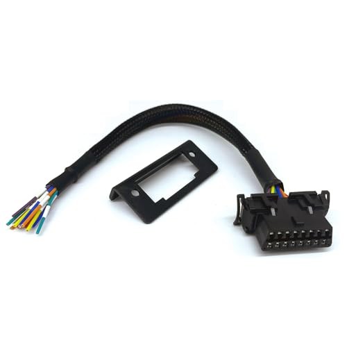 OBD2 J1962 Female to Open Pigtail Cable Bracket 16PIN OBDII Port 1 PC