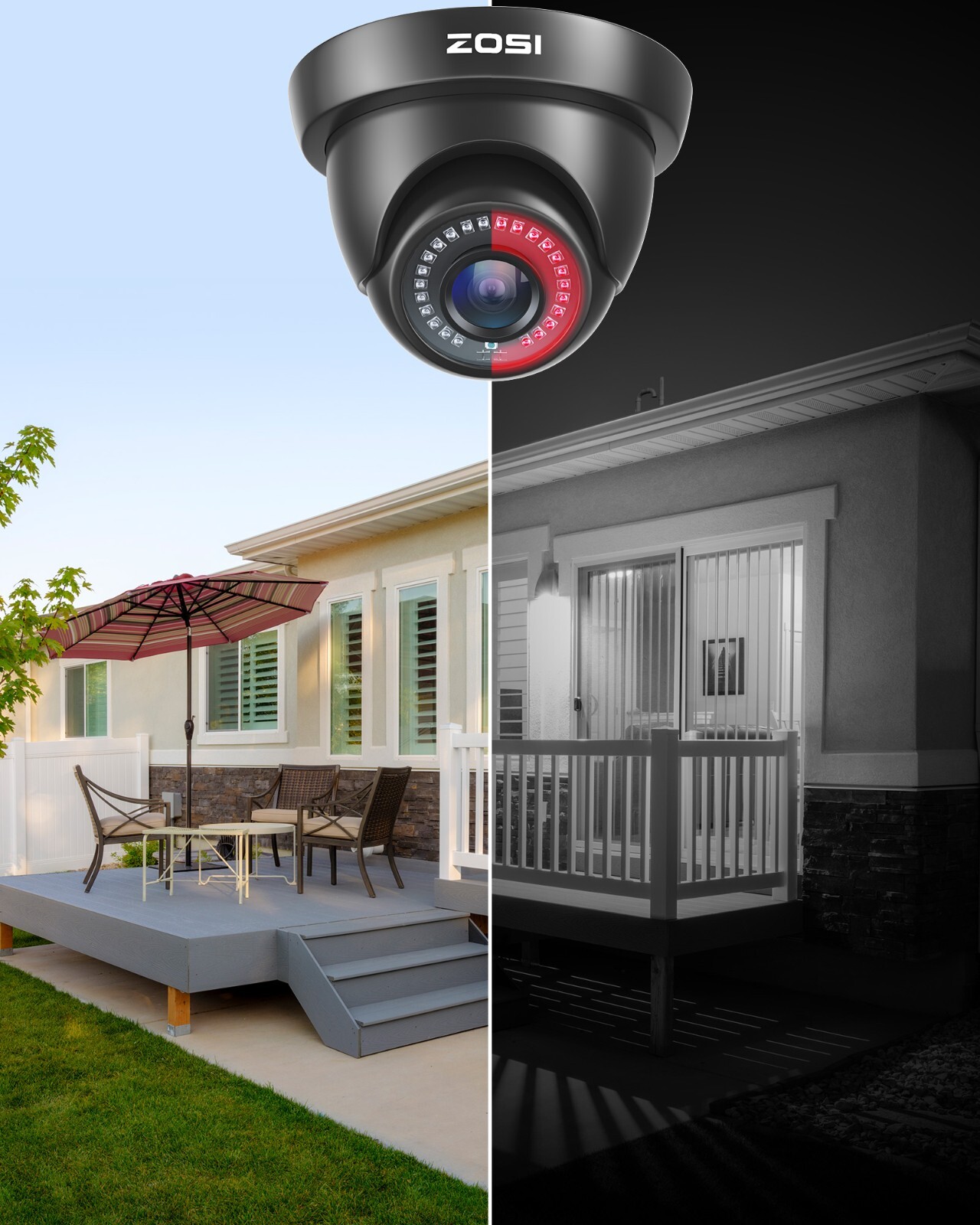 ZOSI CCTV 1080P Security Outdoor Camera System 8CH HD DVR Home Surveillance