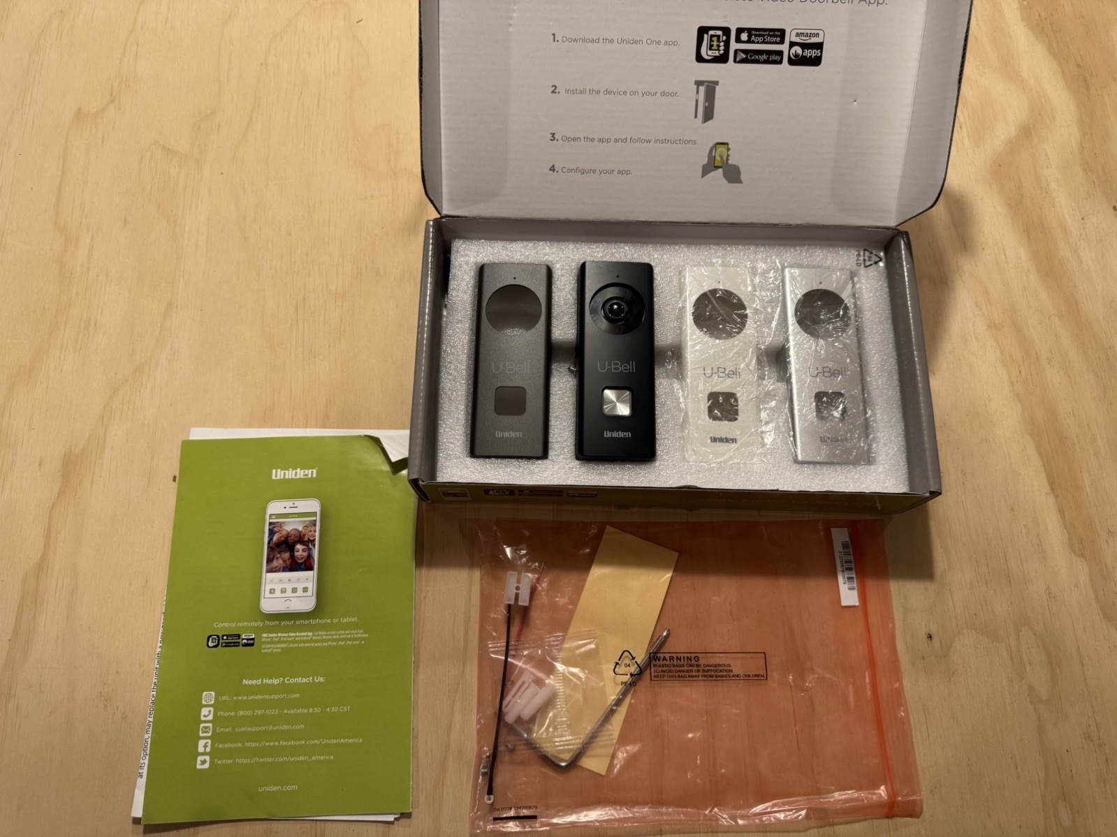 Uniden DB1 Wireless Video Doorbell