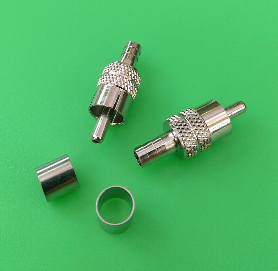 (50 PCS) RCA RG59 CRIMP-ON CONNECTOR – USA Seller