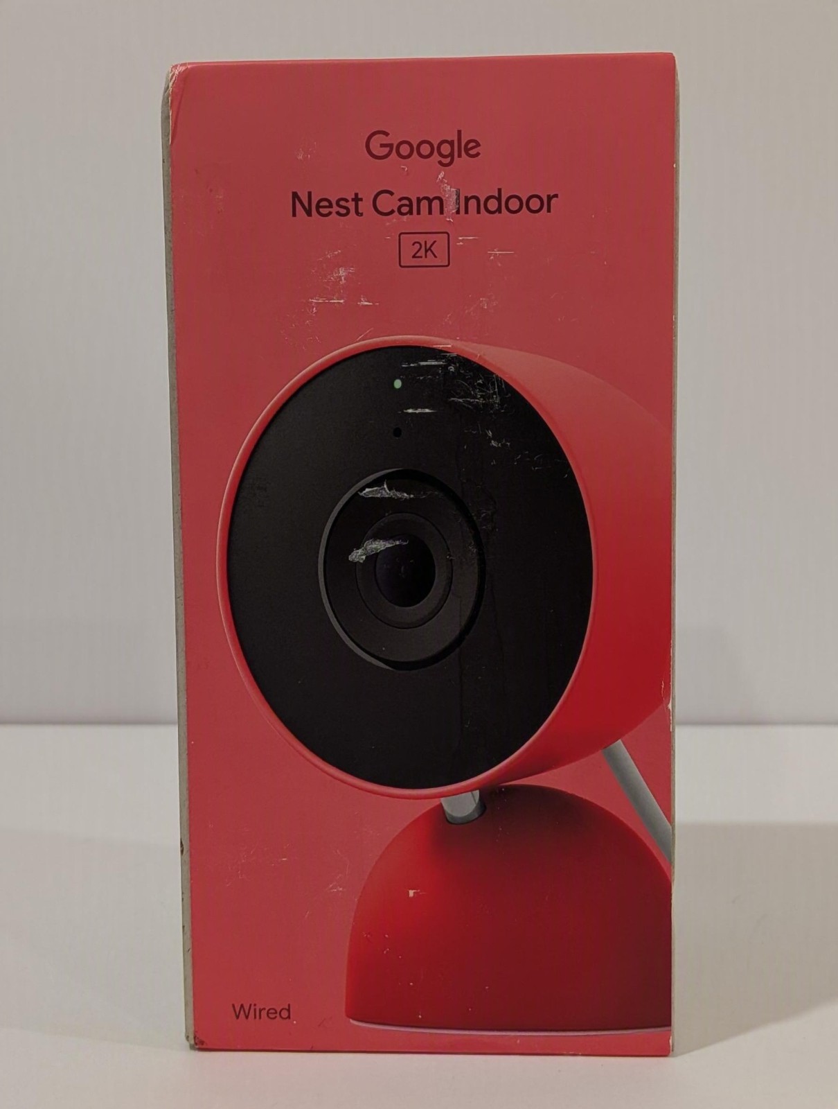 Google Nest Cam Indoor (Wired, 3rd Gen) – Security Camera with 2K Video – Berry