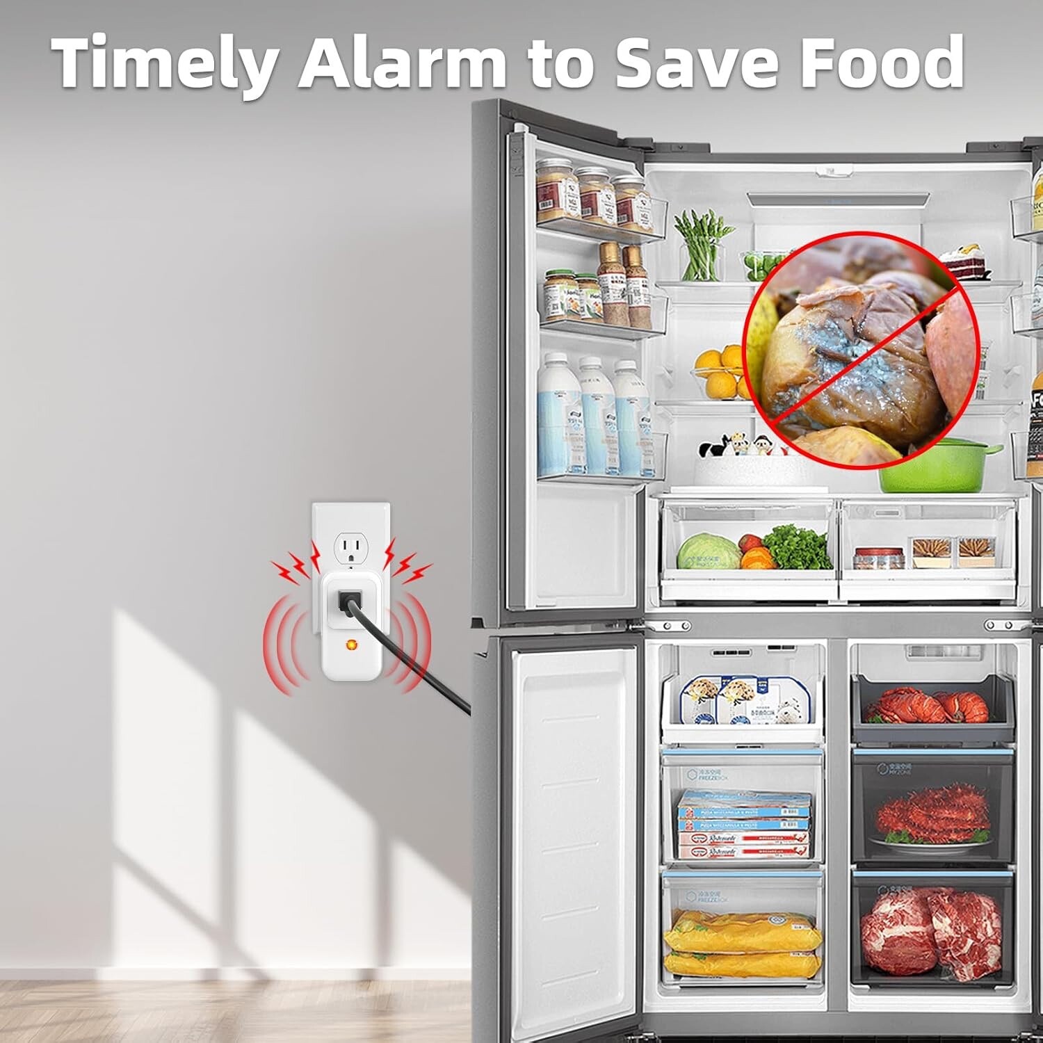 Satisure Power Failure Alarm for Freezer Alarm, Power Outage Alarm,Power Loss