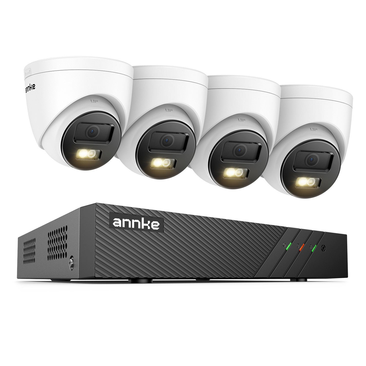 ANNKE 3K POE Security Camera System 5MP Audio 8CH 6MP NVR AI Color Night Vision