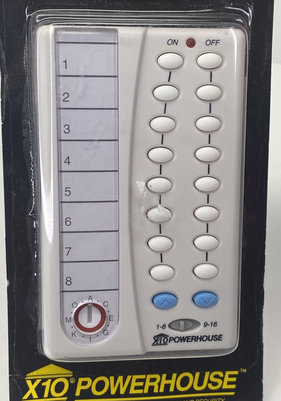 X-10 Powerhouse Home Automation Remote Control Palm Pad Wireless Model HR12A