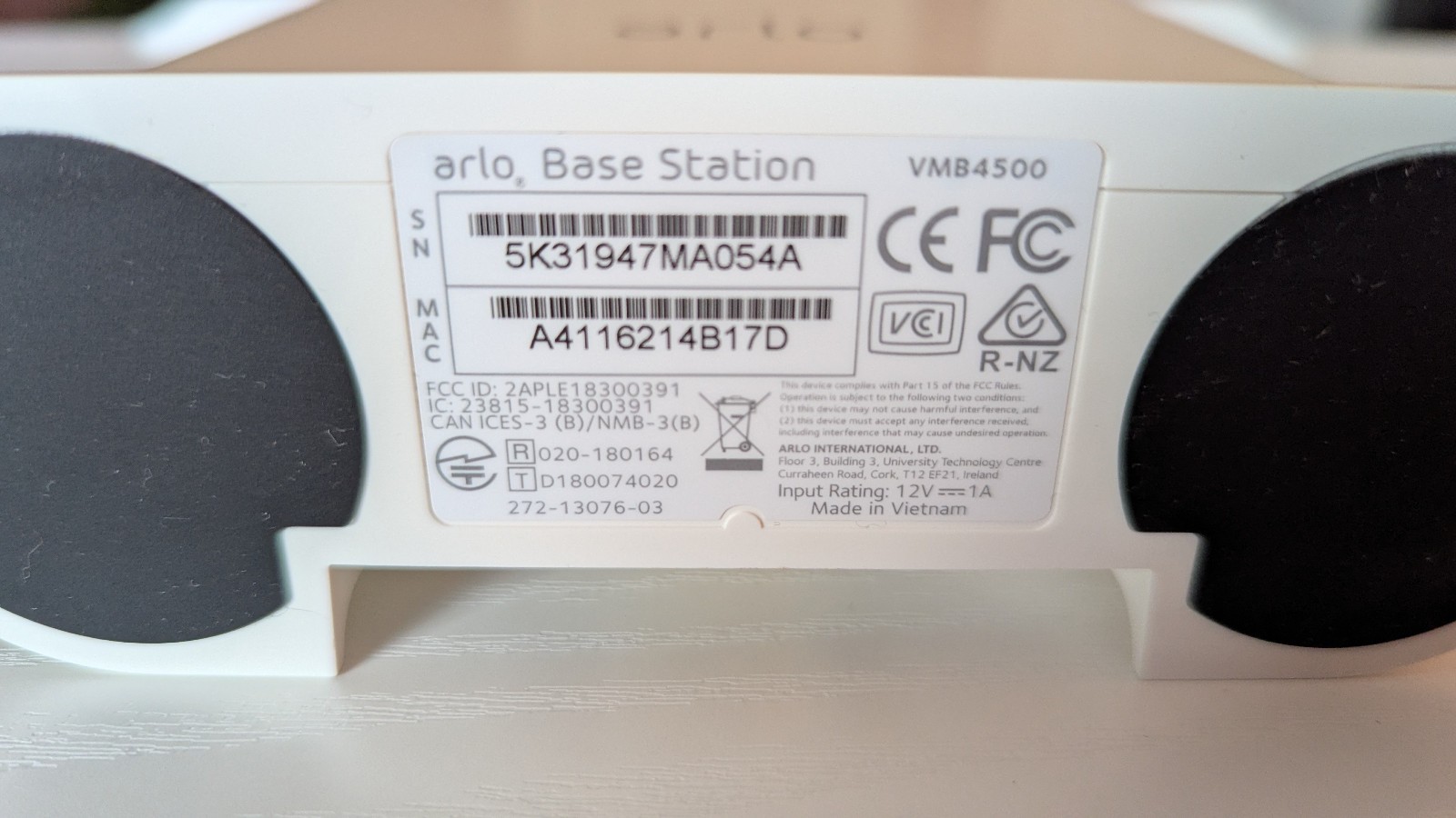 Arlo Ultra VMB4500 Smart Hub Wire-Free Pro, Pro 2, Pro 3 Base Station + ADAPTER