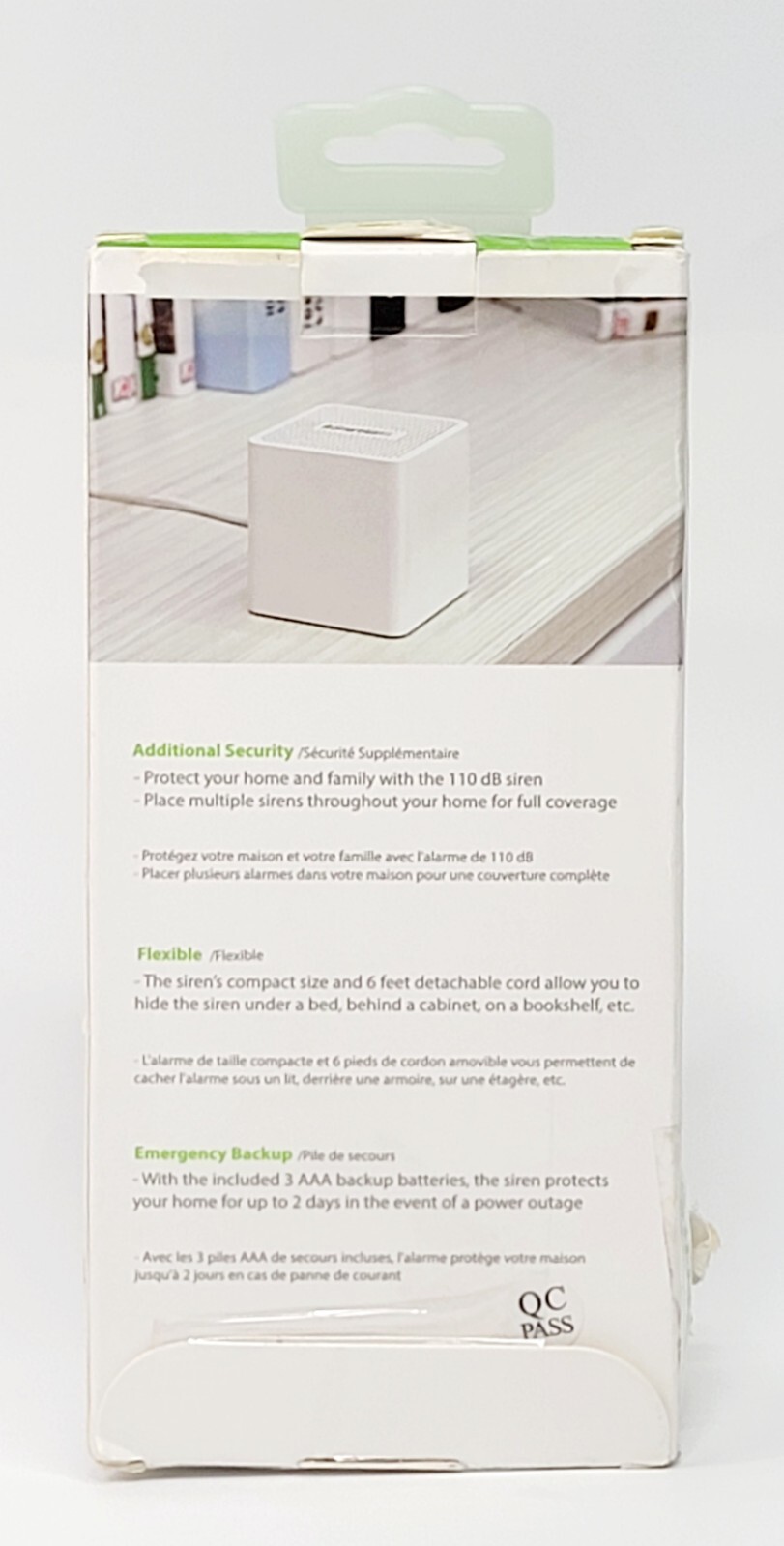 iSMART Alarm AS3 SATELLITE SIREN for iSartAlarm Home Security System 110dB WHITE