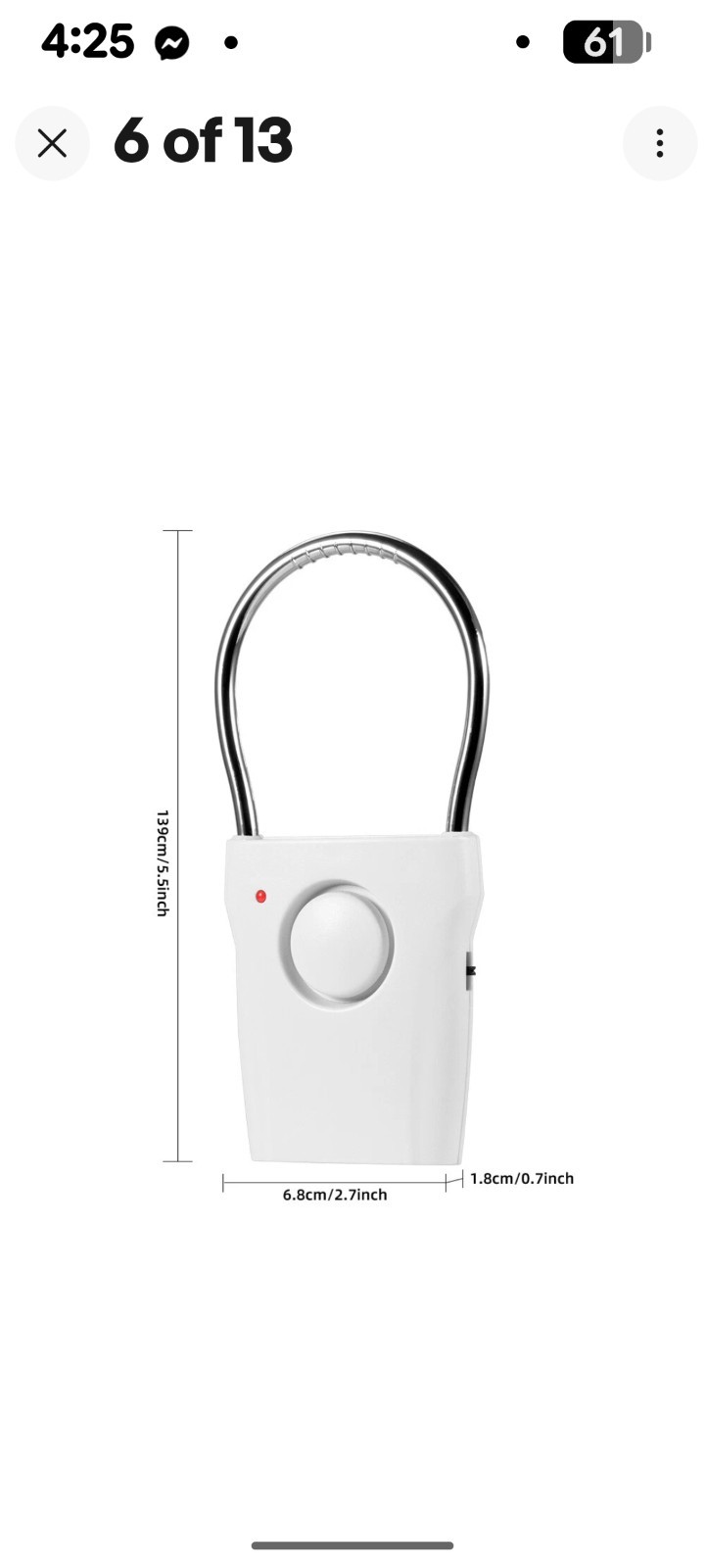 4 X 120dB Touch Sensor Handle Alarm Anti-Theft Security Door Window Burglar USA