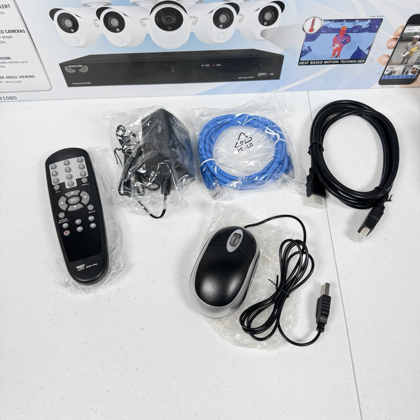 NEW! Night Owl C-881-PIR1080 8-channel/1TB 1080p HD video Security System w/DVR