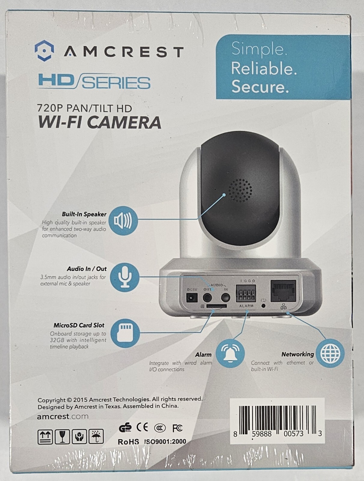 Amcrest HD Series 720p Wi-Fi Wireless IP Security Surveillance Camera System…
