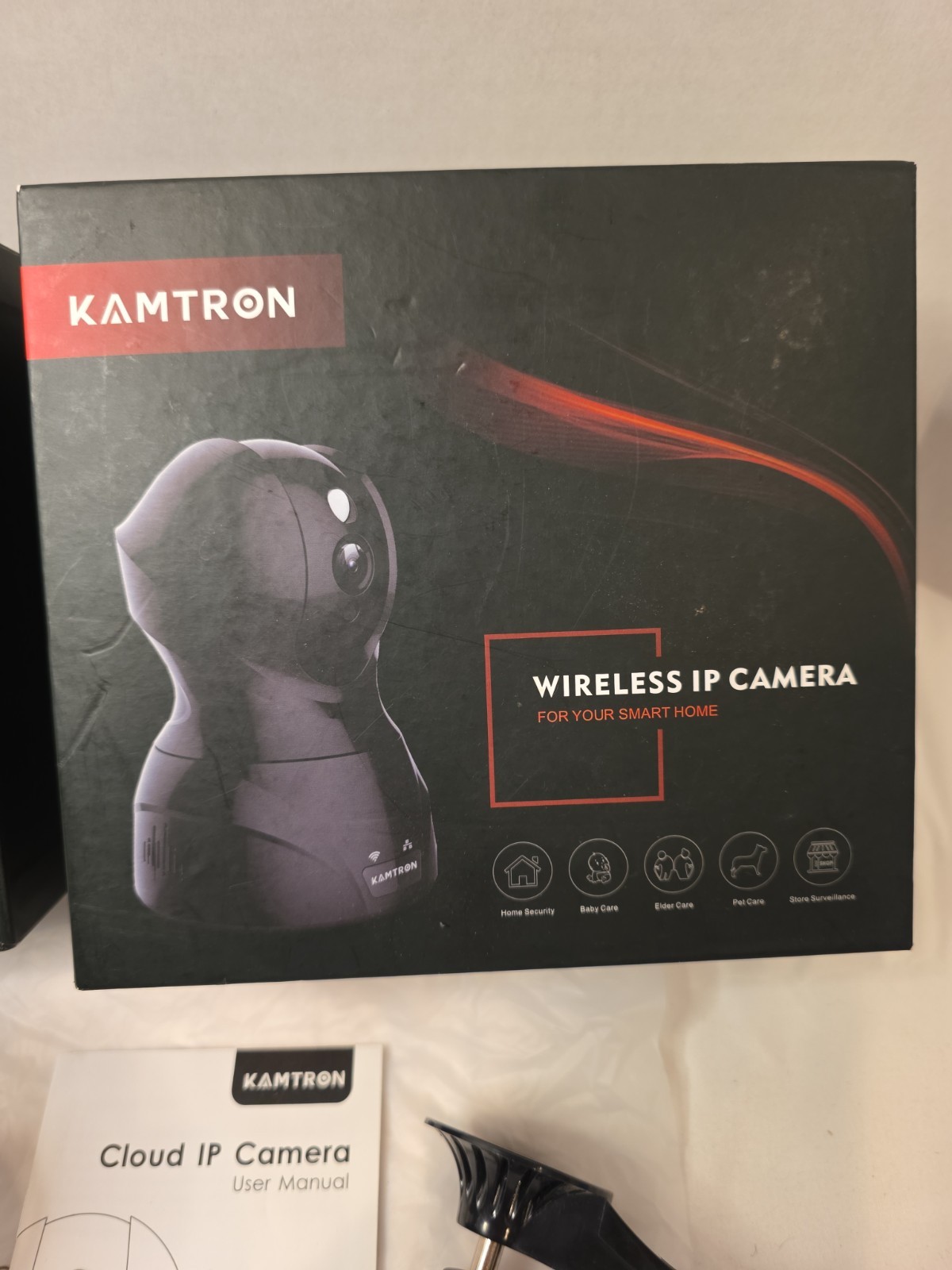KAMTRON Wireless IP/Network Surveillance Camera 826 Wi-Fi Black Indoor 8W 5V