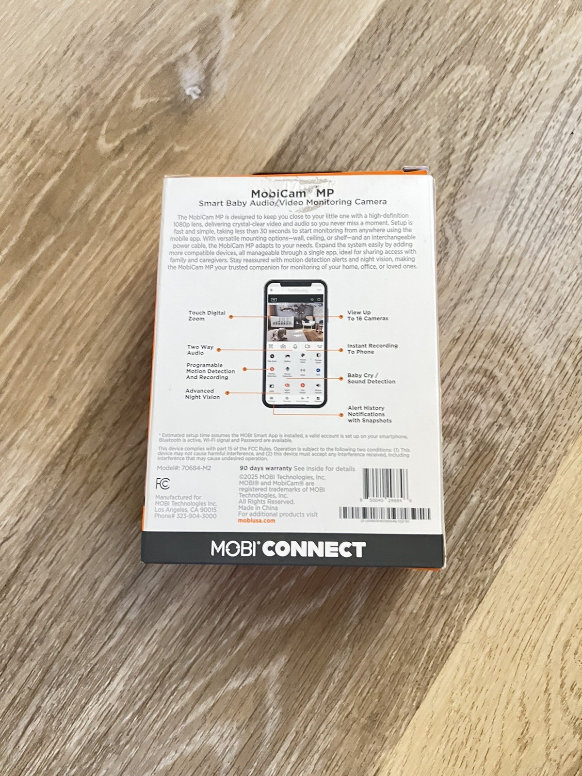 MobiCam MP Smart Baby Monitoring Camera, Security, Dual 2.4 & 5 GHz Wifi