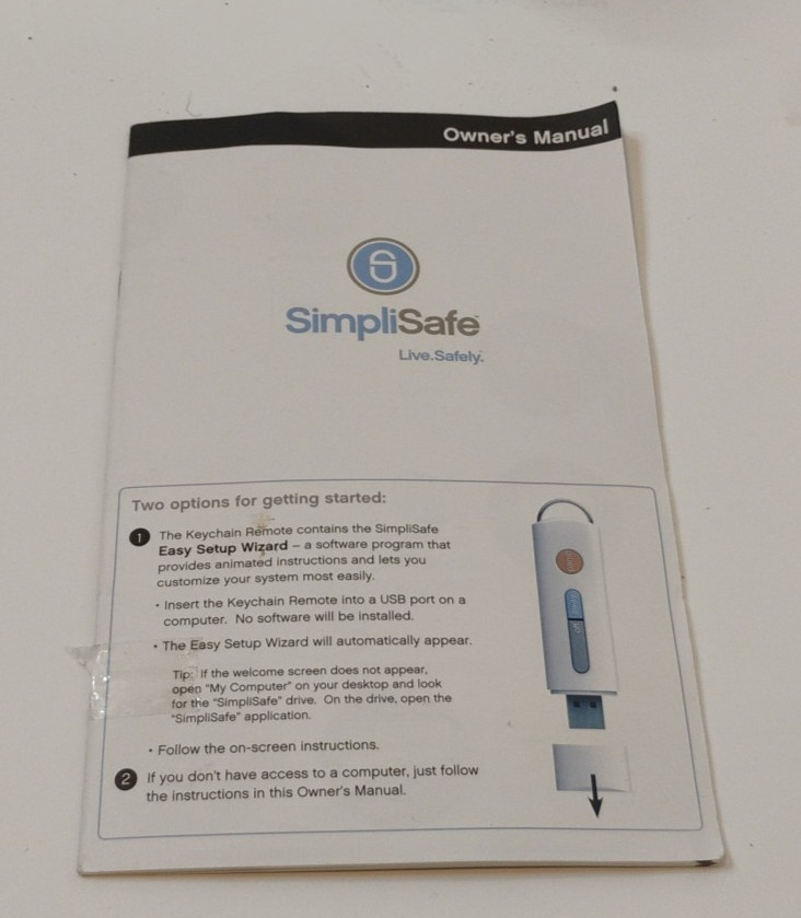 SimpliSafe Home Security System Base, Keypad, Motion, & Entry Sensor, Keychain
