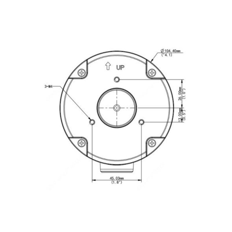 Alibi Junction Box ALI-JB05-B-IN – American Security Camera Company