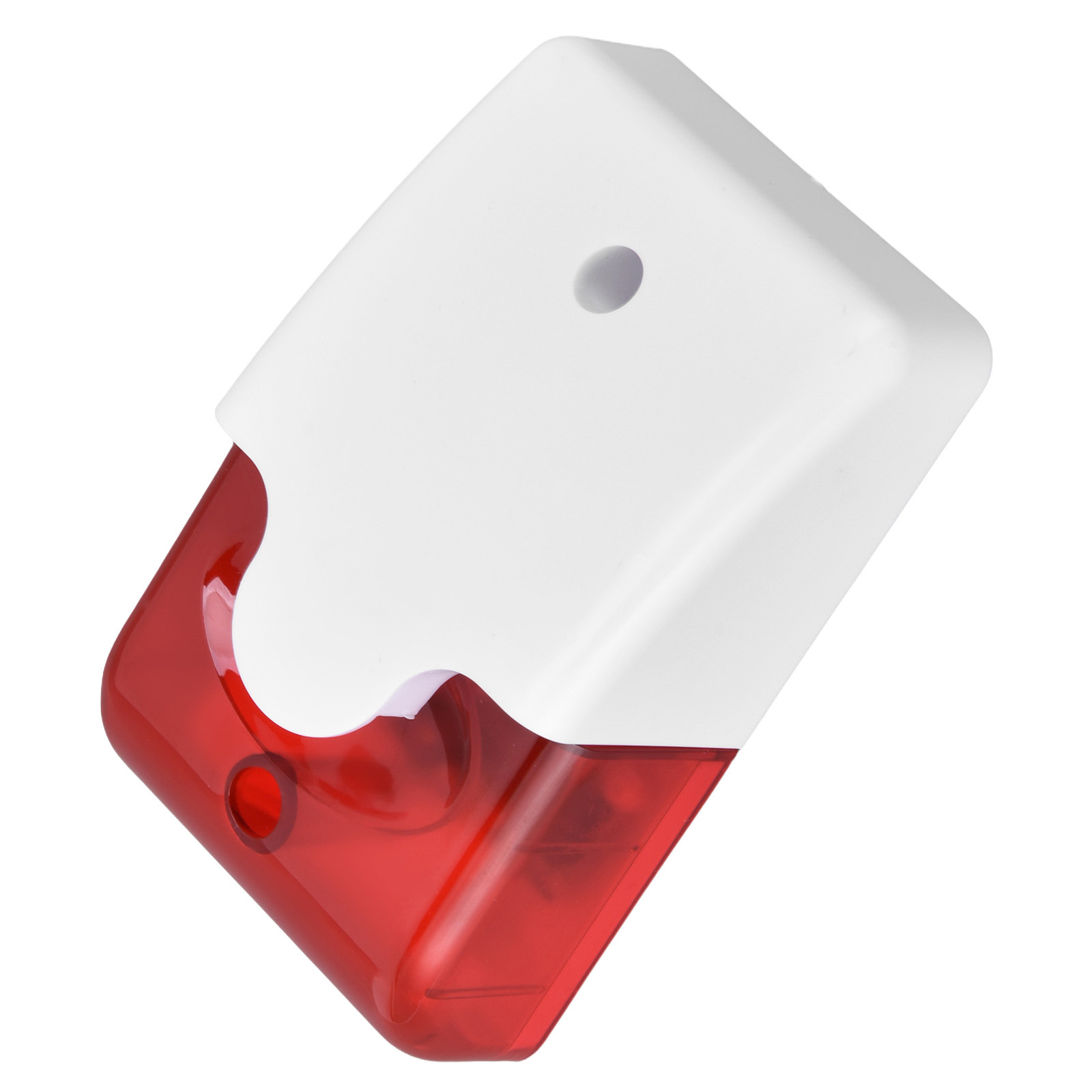 Alarm Siren Wired Strobe Siren DC 12V Red Light Flashing And Sound Buzzer For AC