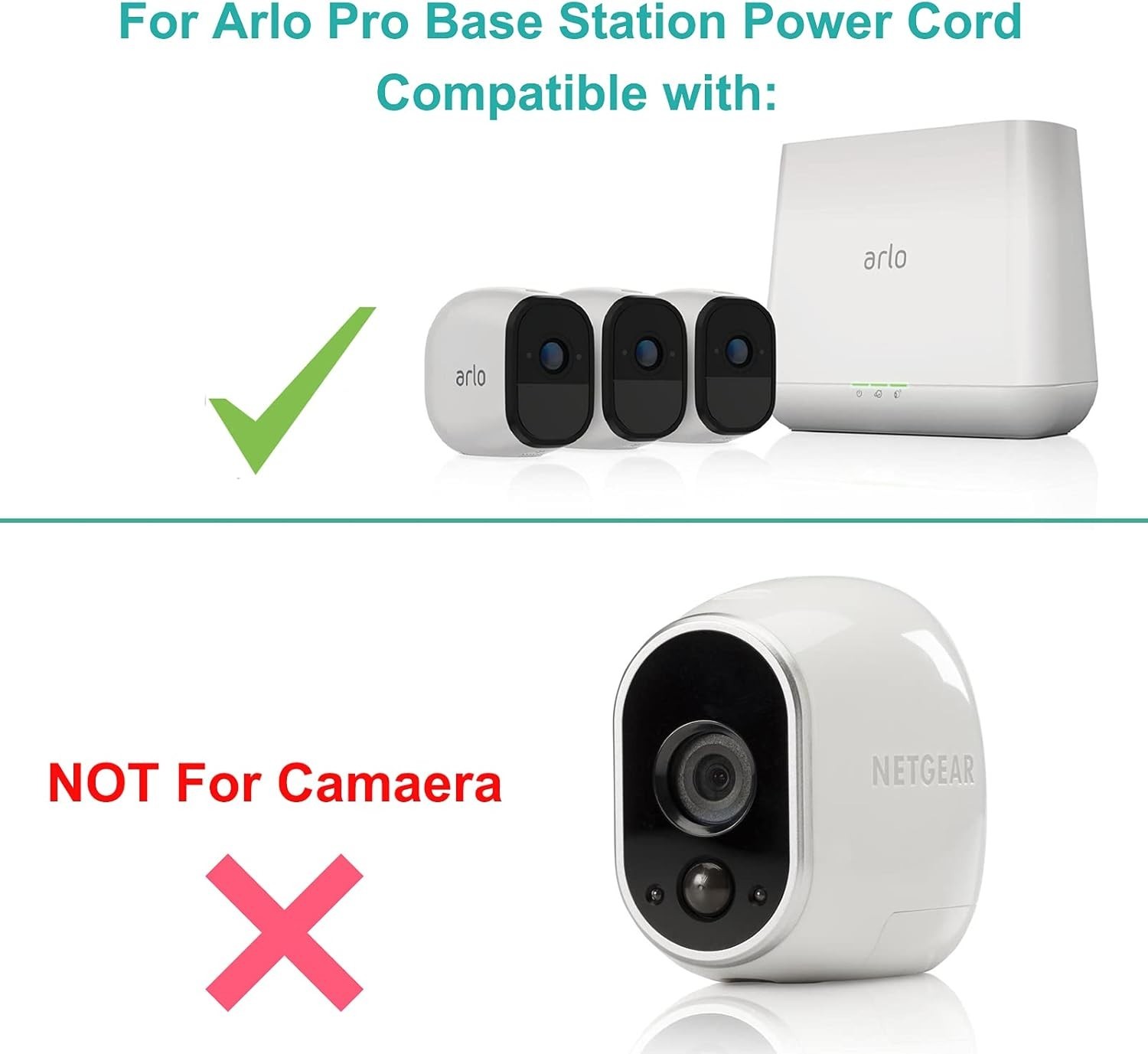 12V Power Adapter for Netgear Arlo Base Station – Efficient & Certified Charging