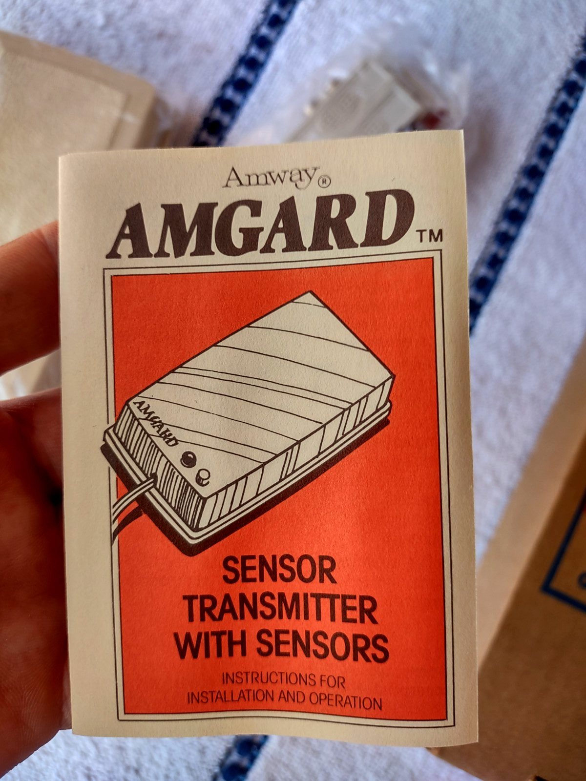 NEW Vtg Amway Amgard Perimeter Alarm System Sensor Transmitter E-8904 NOB