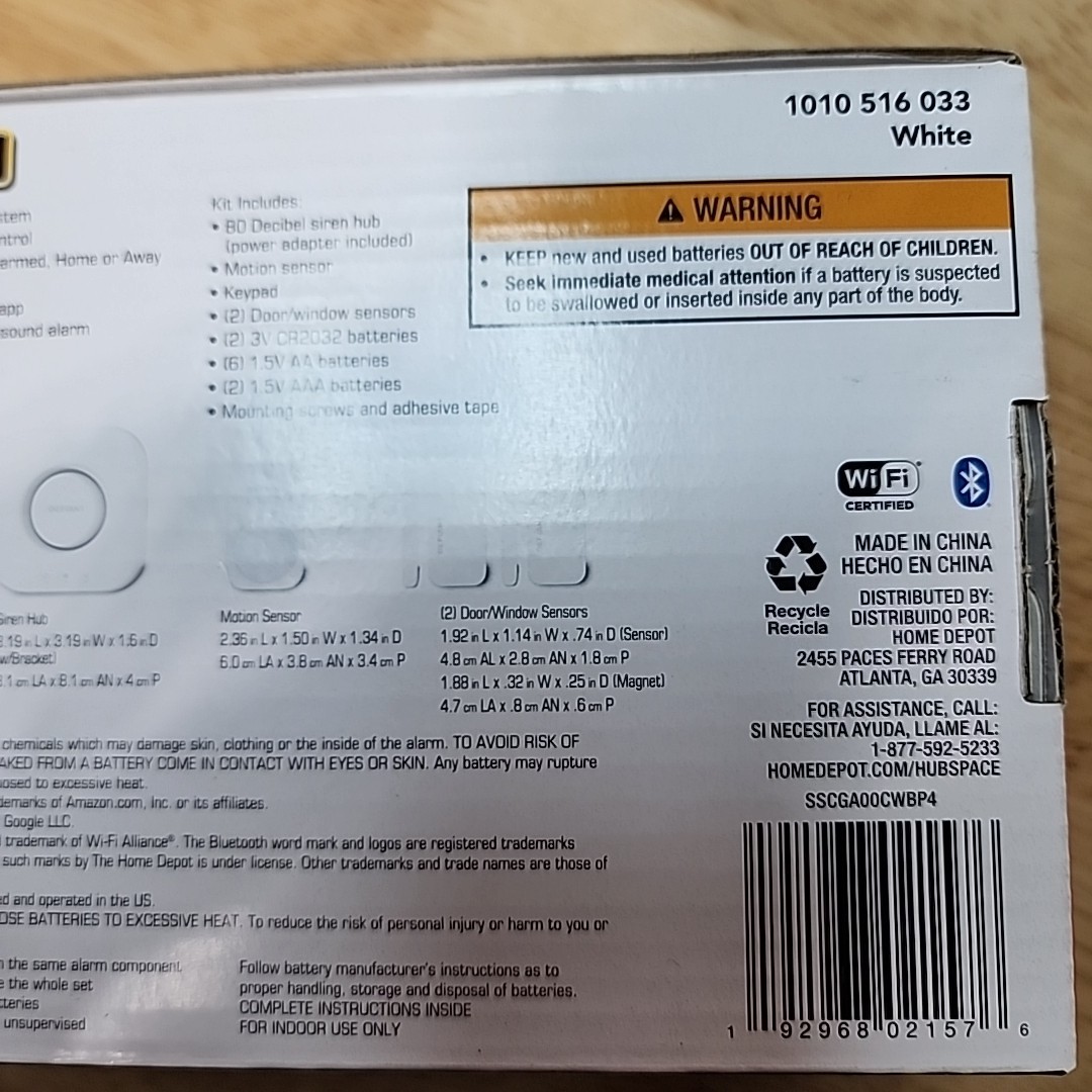 Defiant Smart Home Alarm System with WiFi and Bluetooth, Powered by Hubspace