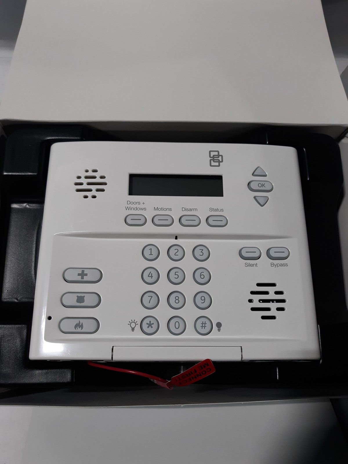 Frontpoint Security System Control Panel w/ Power Adapter – For Parts or Repair