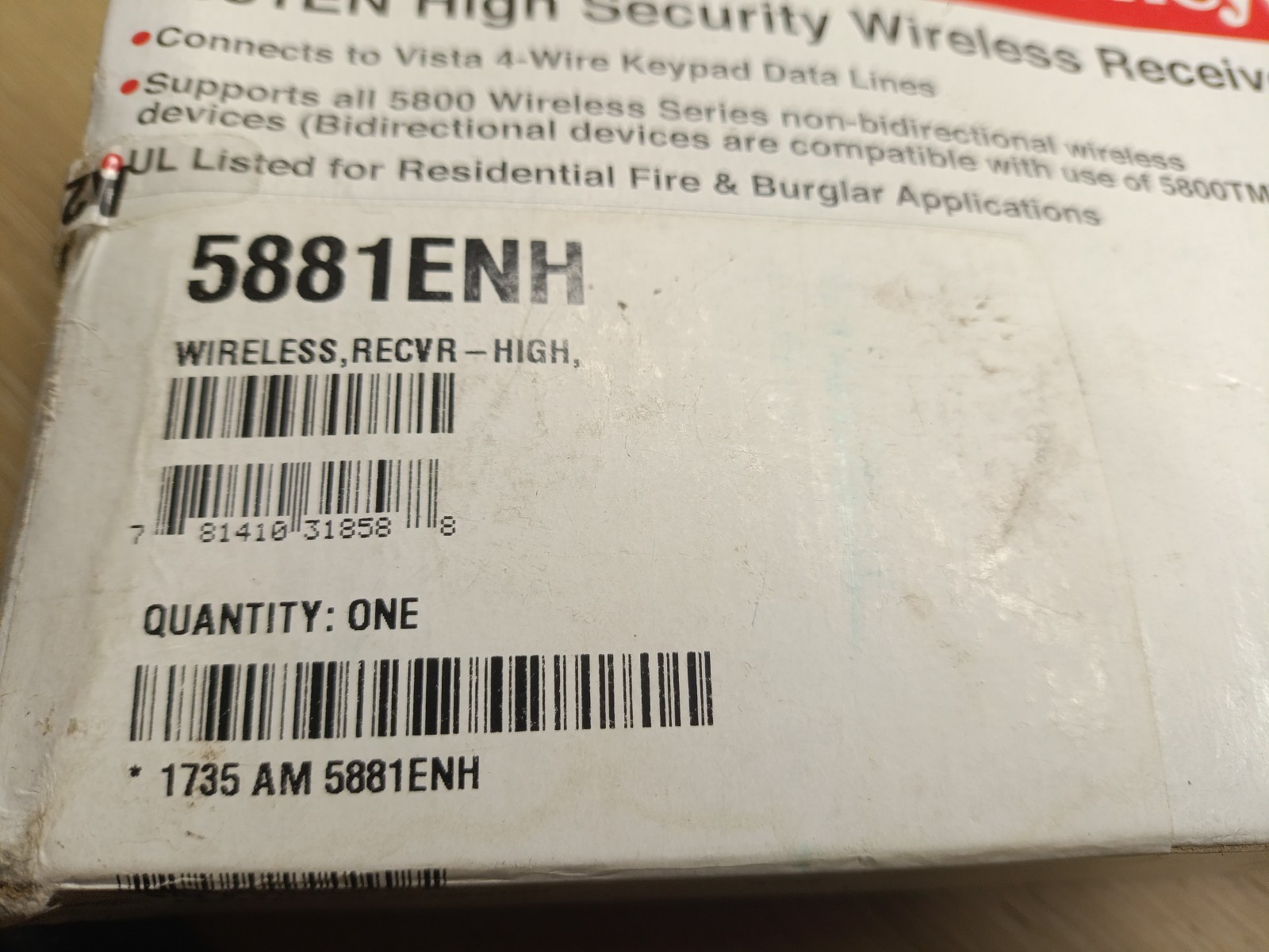 Honeywell Ademco 5881ENH Wireless Receiver – Unlimited Zones