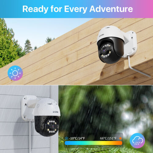 ZOSI 4K 16CH Spotlight PoE Security IP 5MP Camera System Wi-Fi Two-Way Audio 4TB