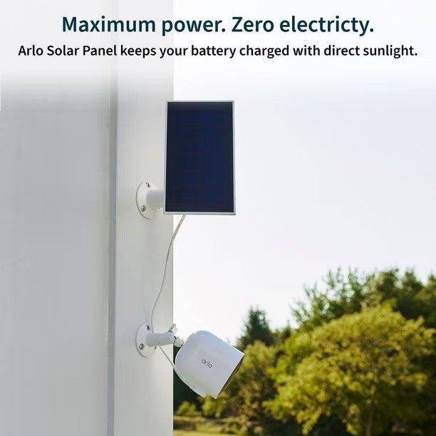 Arlo VMK4360P-1SCNAS Pro 5S 2K Spotlight Camera 3 Cameras & 1 Solar Panel
