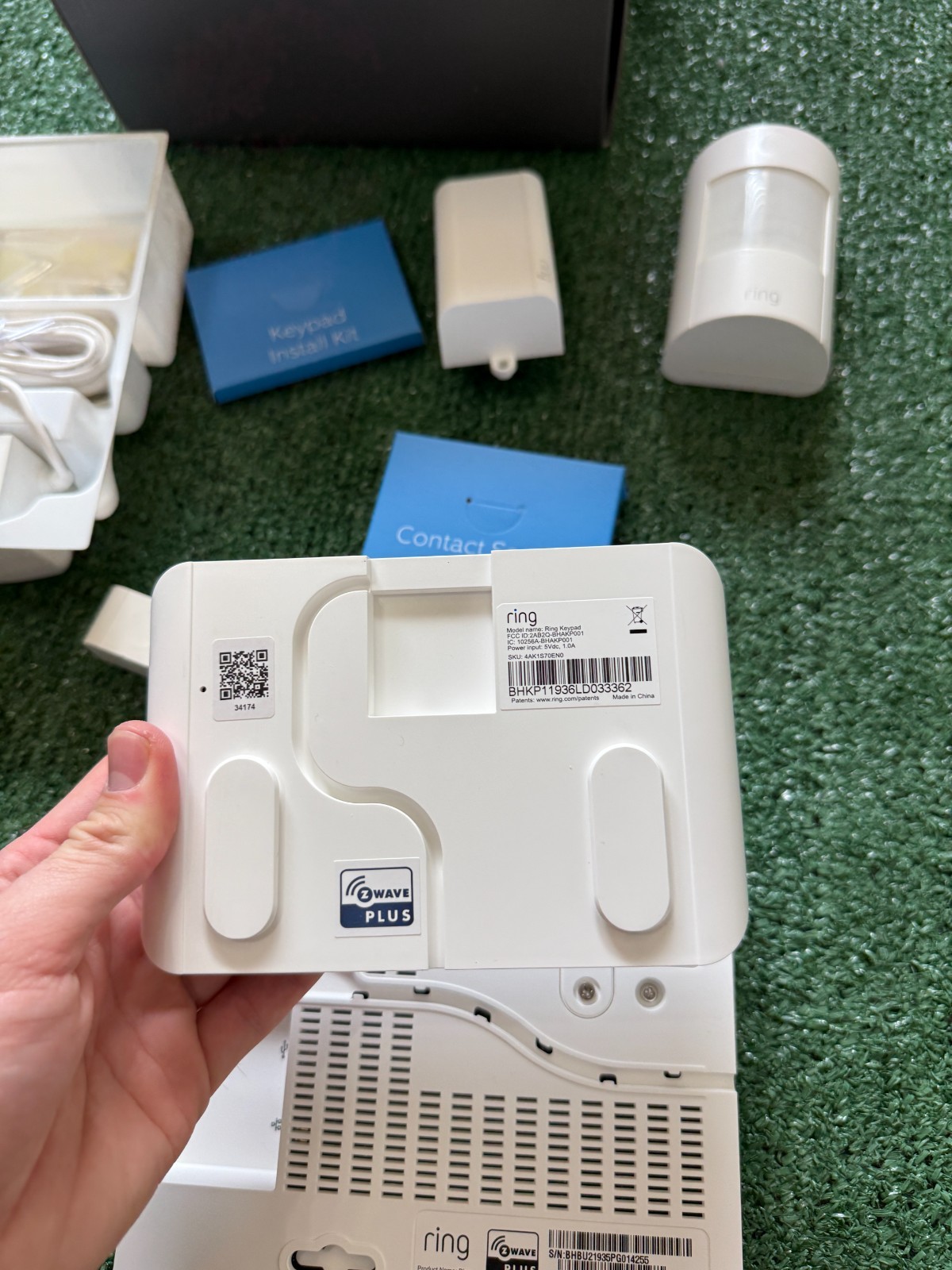 RING Security Lot Base StationUS Home White W/ Key Pad 4HB1U90EN0 *USED*