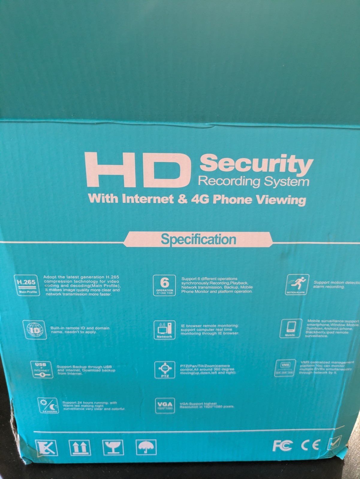 Video Surveillance Security System 4K Ultra HD